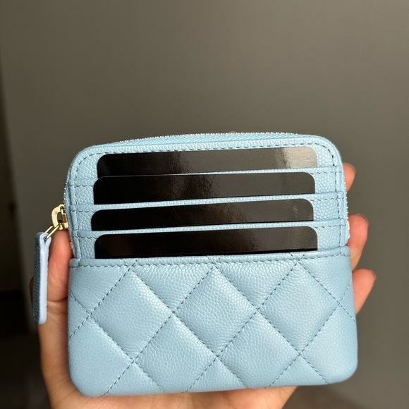 Chanel Zipped Square Card Holder - Picture 4 of 5